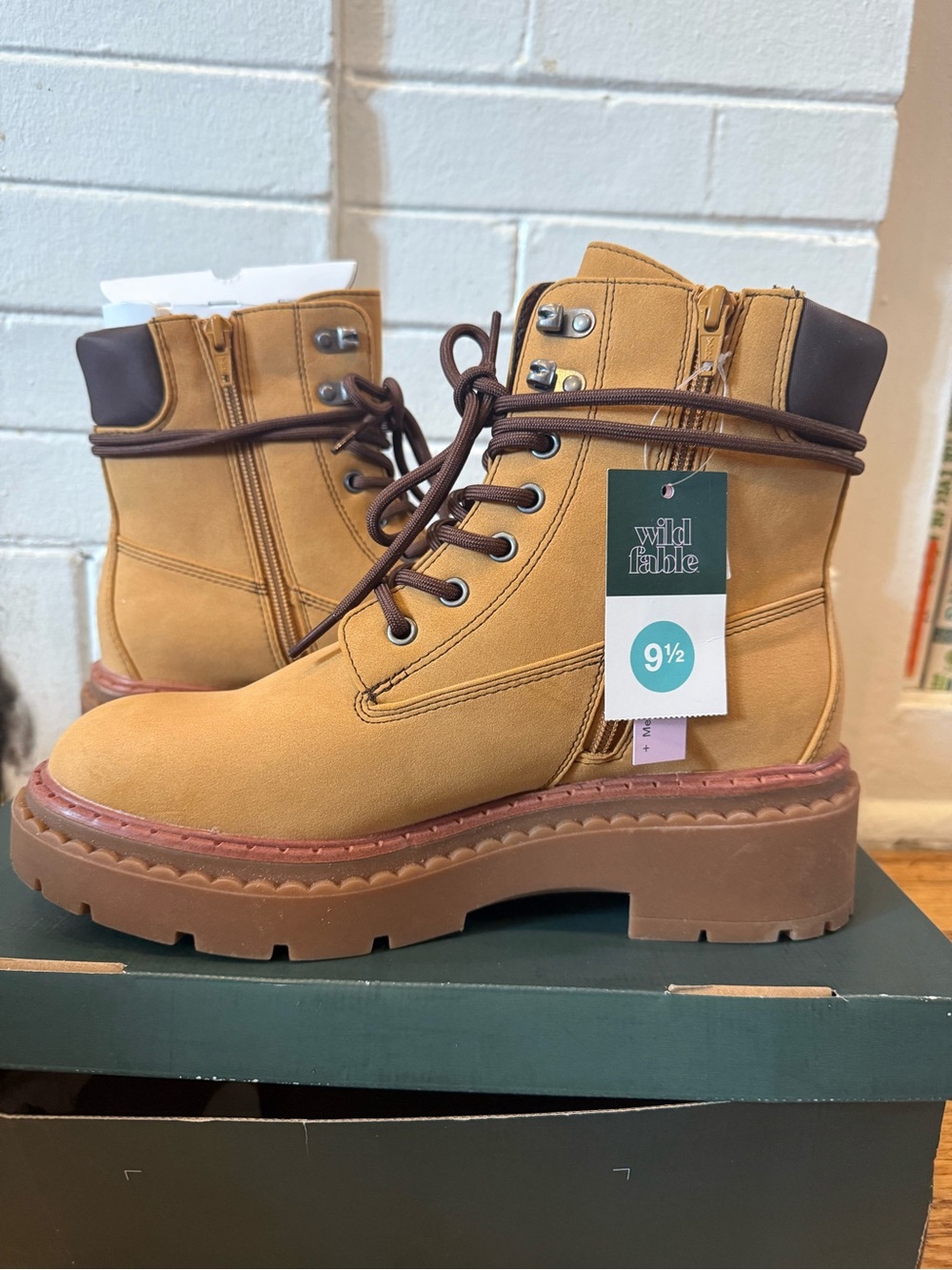 Tan Fall and Winter Worker Boots